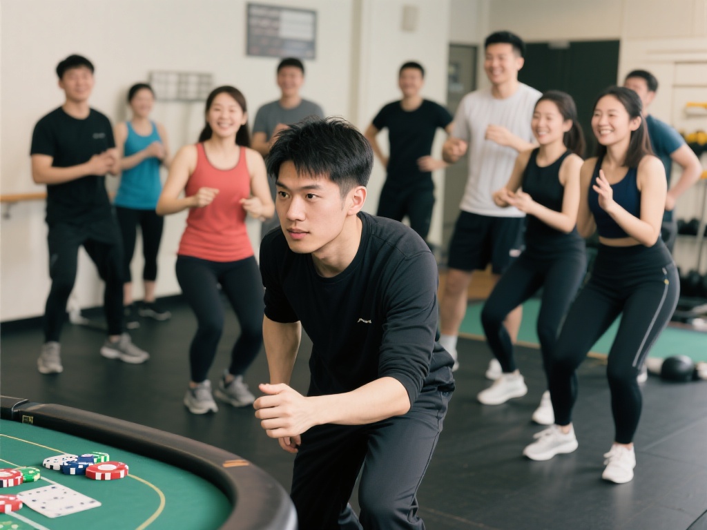 小李在意识到问题后，选择报名参加了一个社区健身班，